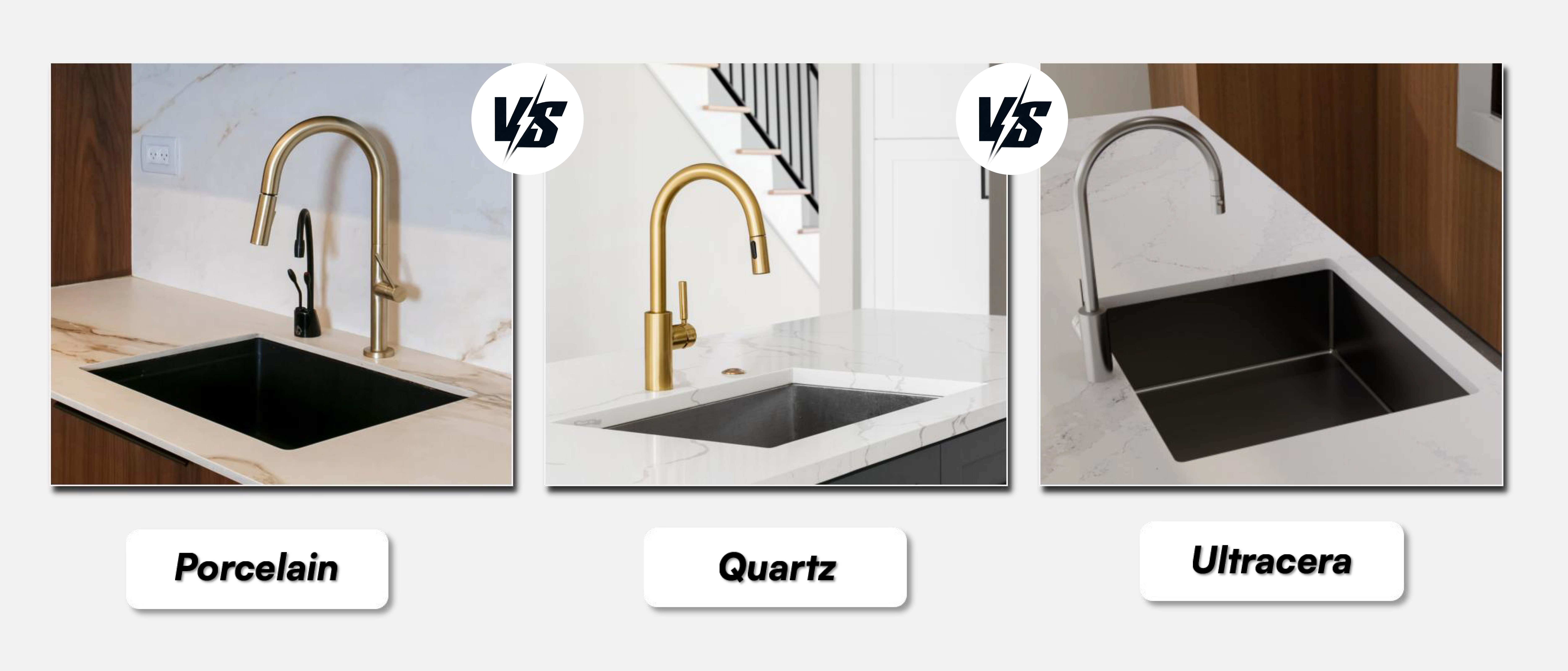Porcelain vs Quartz vs Ultracera